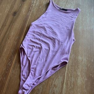 Women’s purple Zara bodysuit